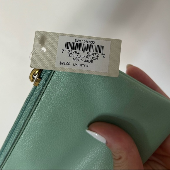 NWT Fossil Sofia Pouch Misty Jade Original - Picture 4 of 8